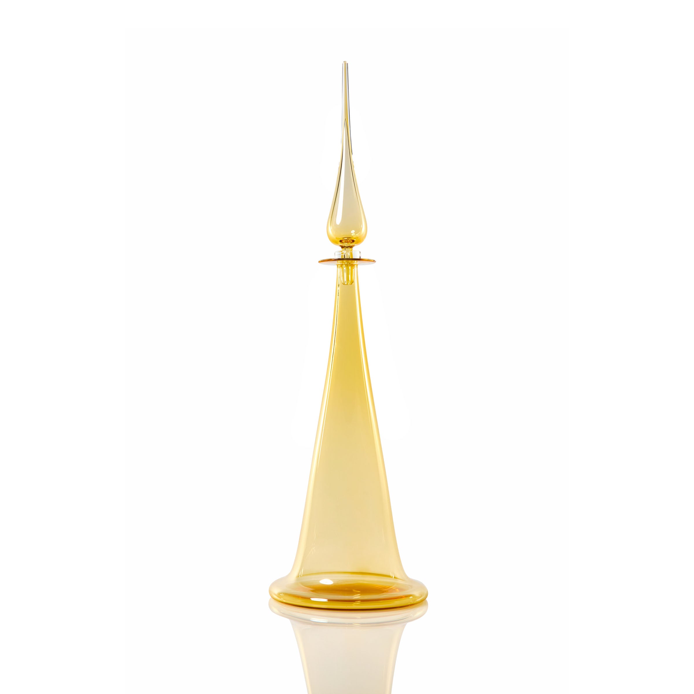 Large Fluted Cone Decanter - Whiskey
