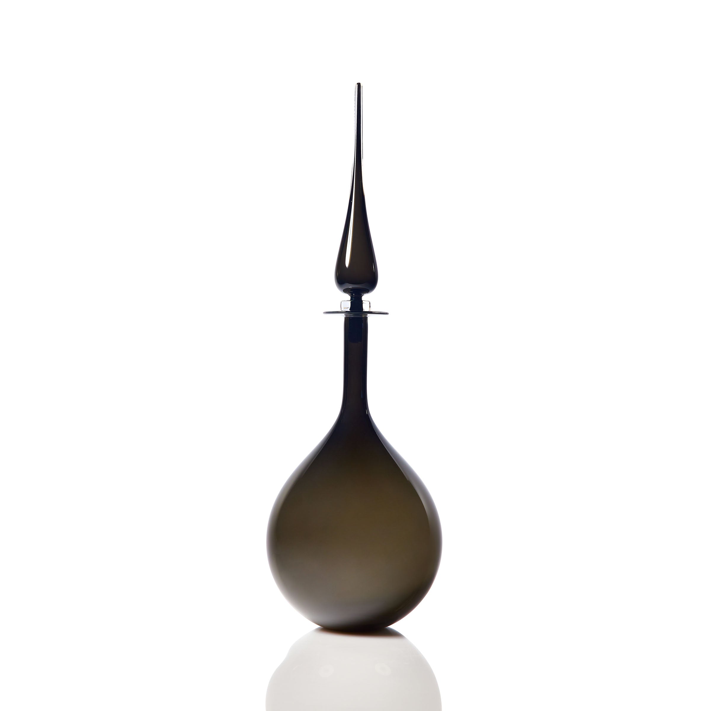Large Tear Drop Decanter - Grey