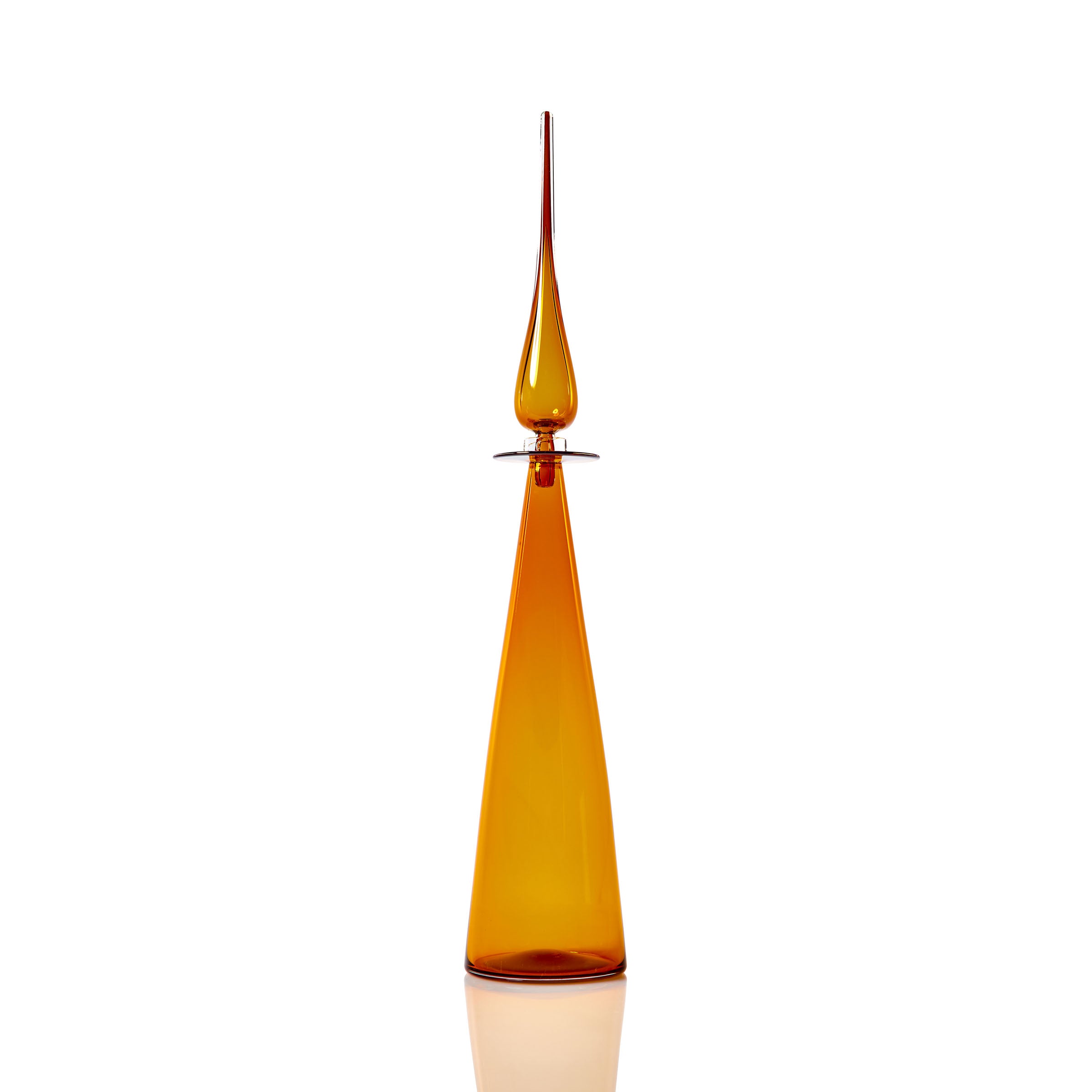 Petite Straight Cone Decanter - Amber