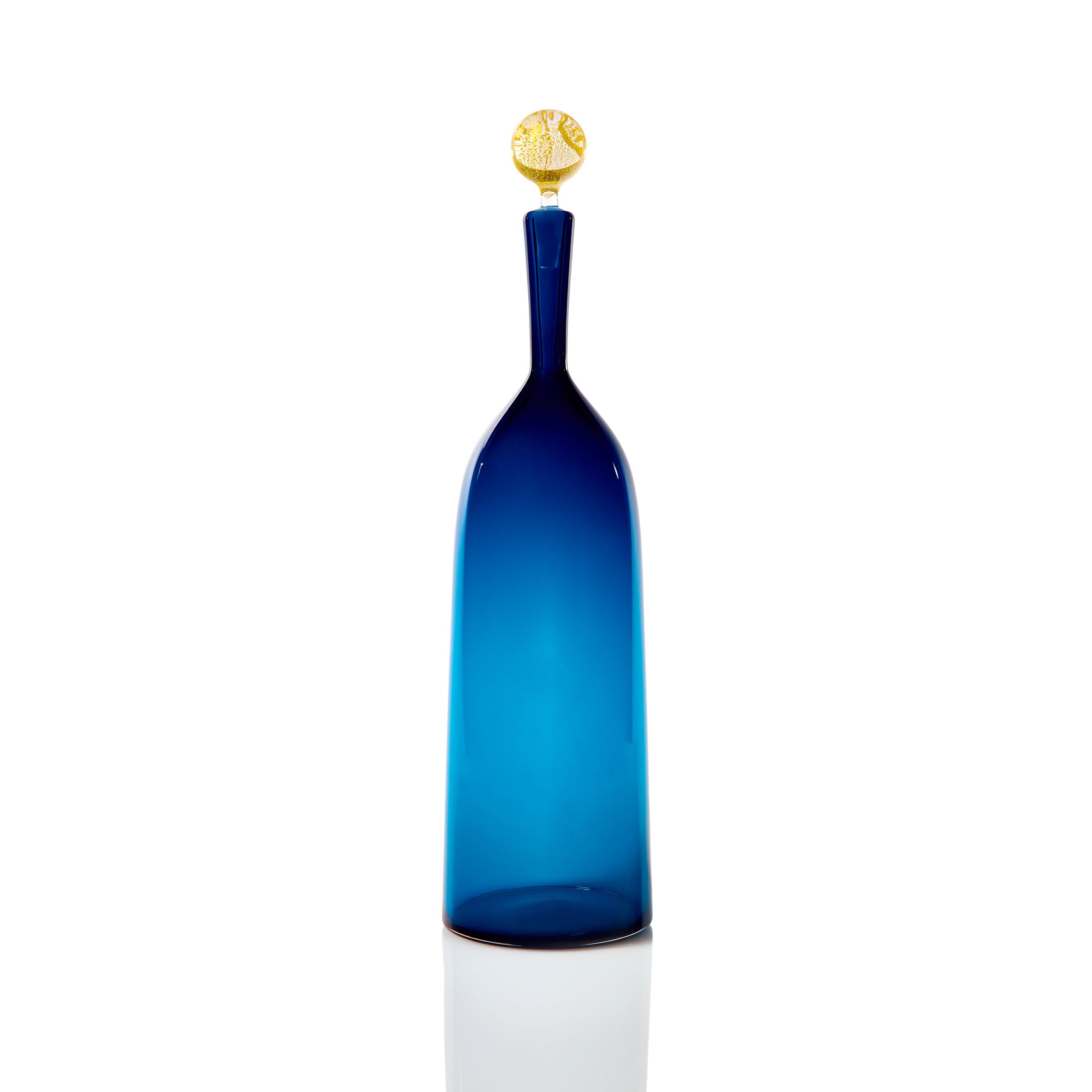 Tall Bottle Carmella Barware - Steel-Blue