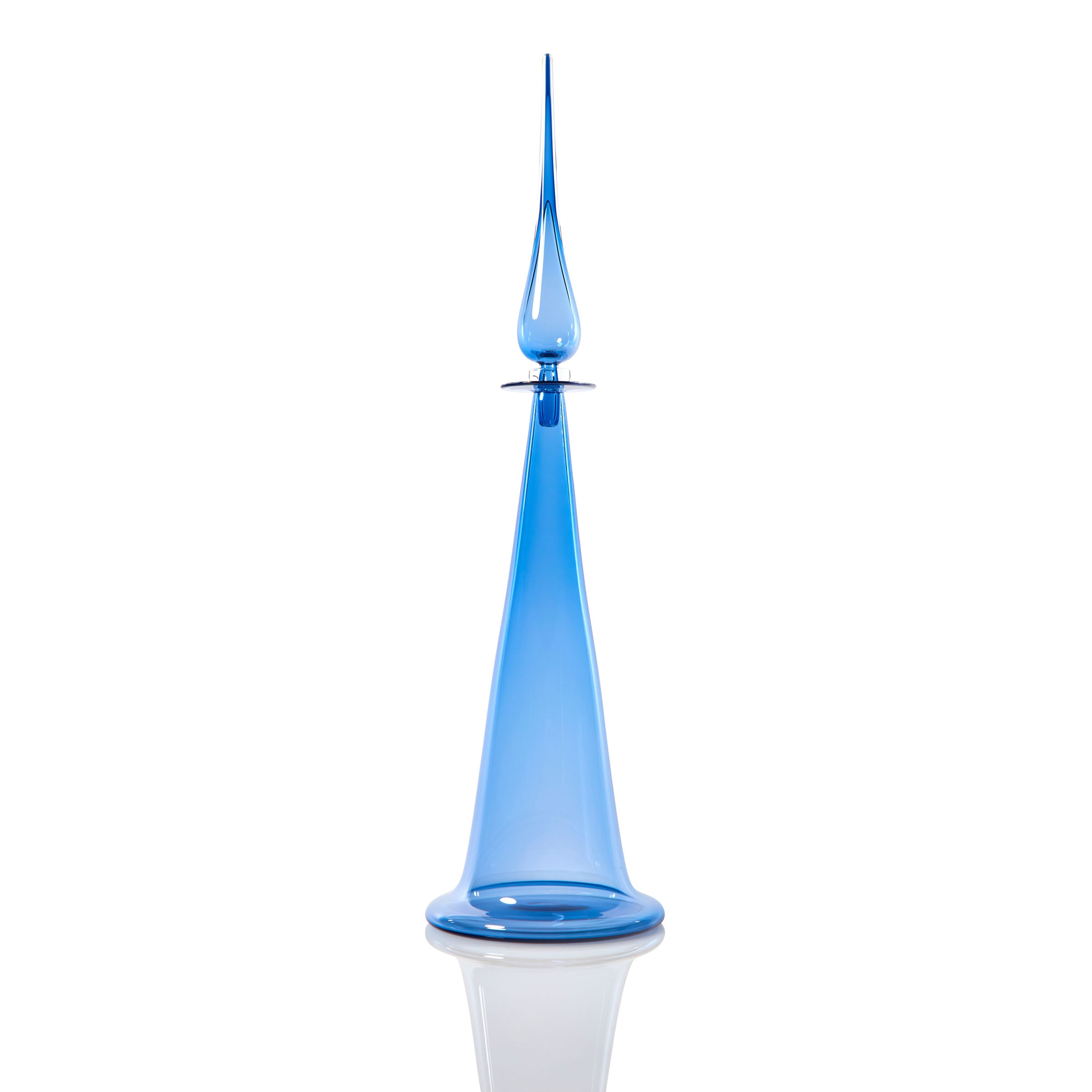 Large Fluted Cone Decanter - Ultraviolet