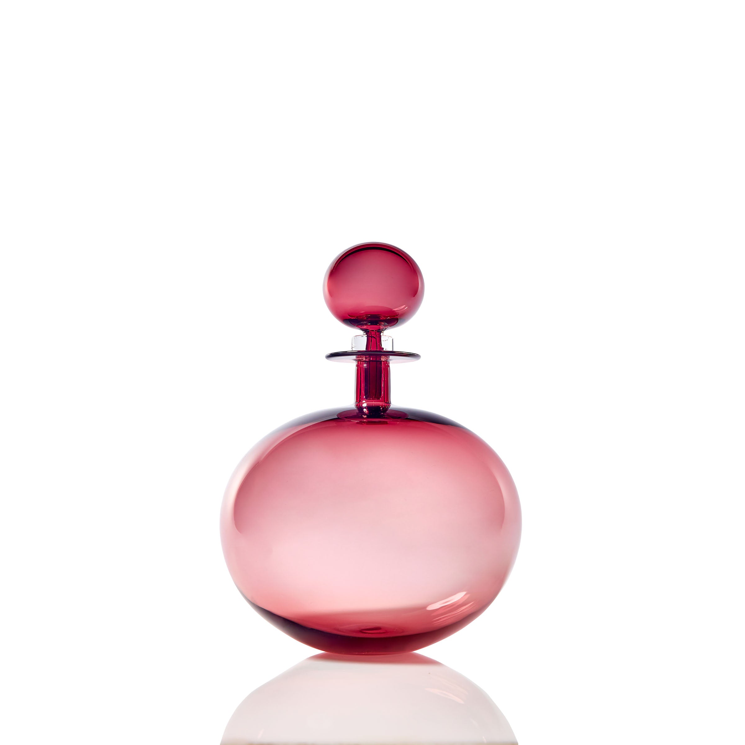 Petite Low Round Decanter - Rouge