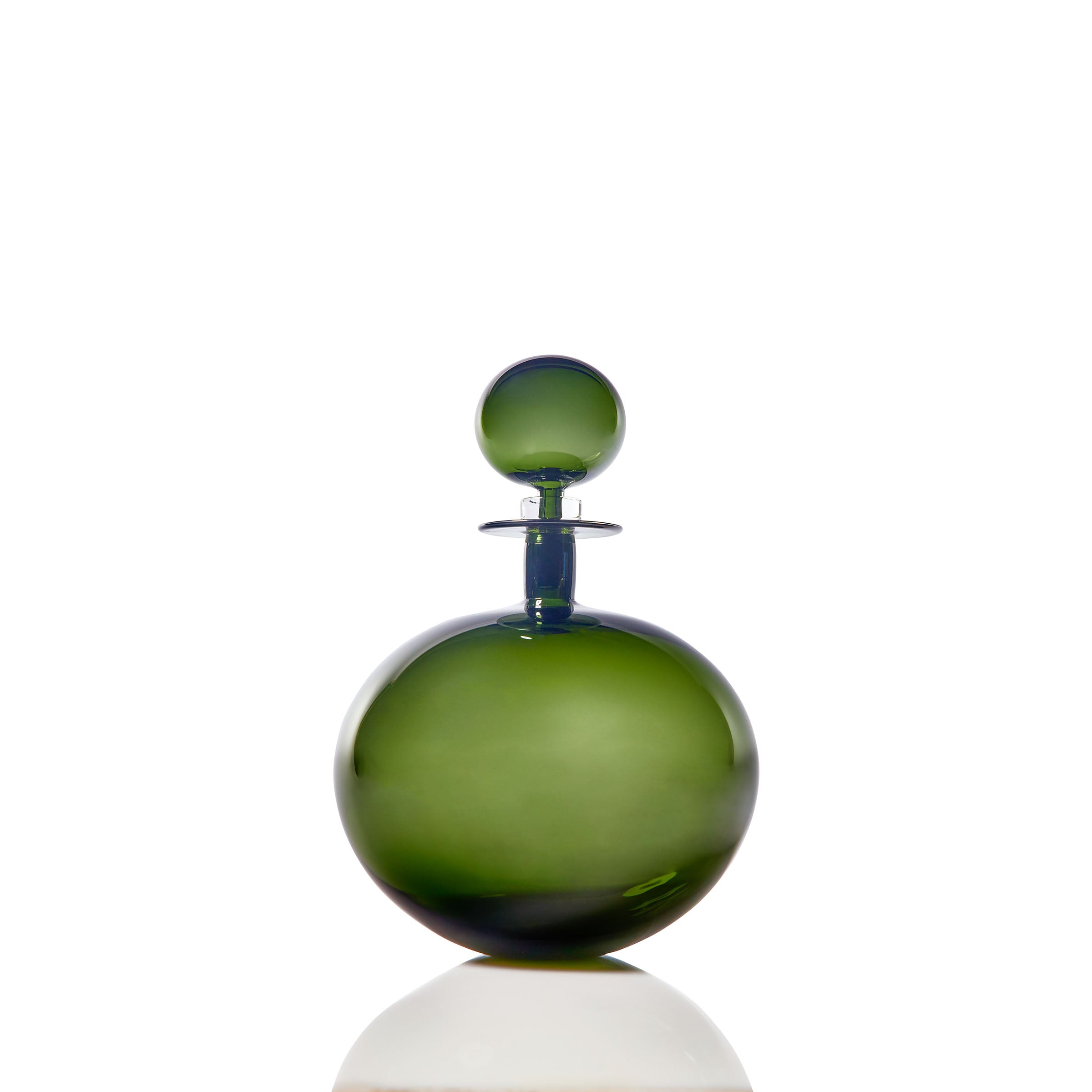 Petite Low Round Decanter - Tourmaline