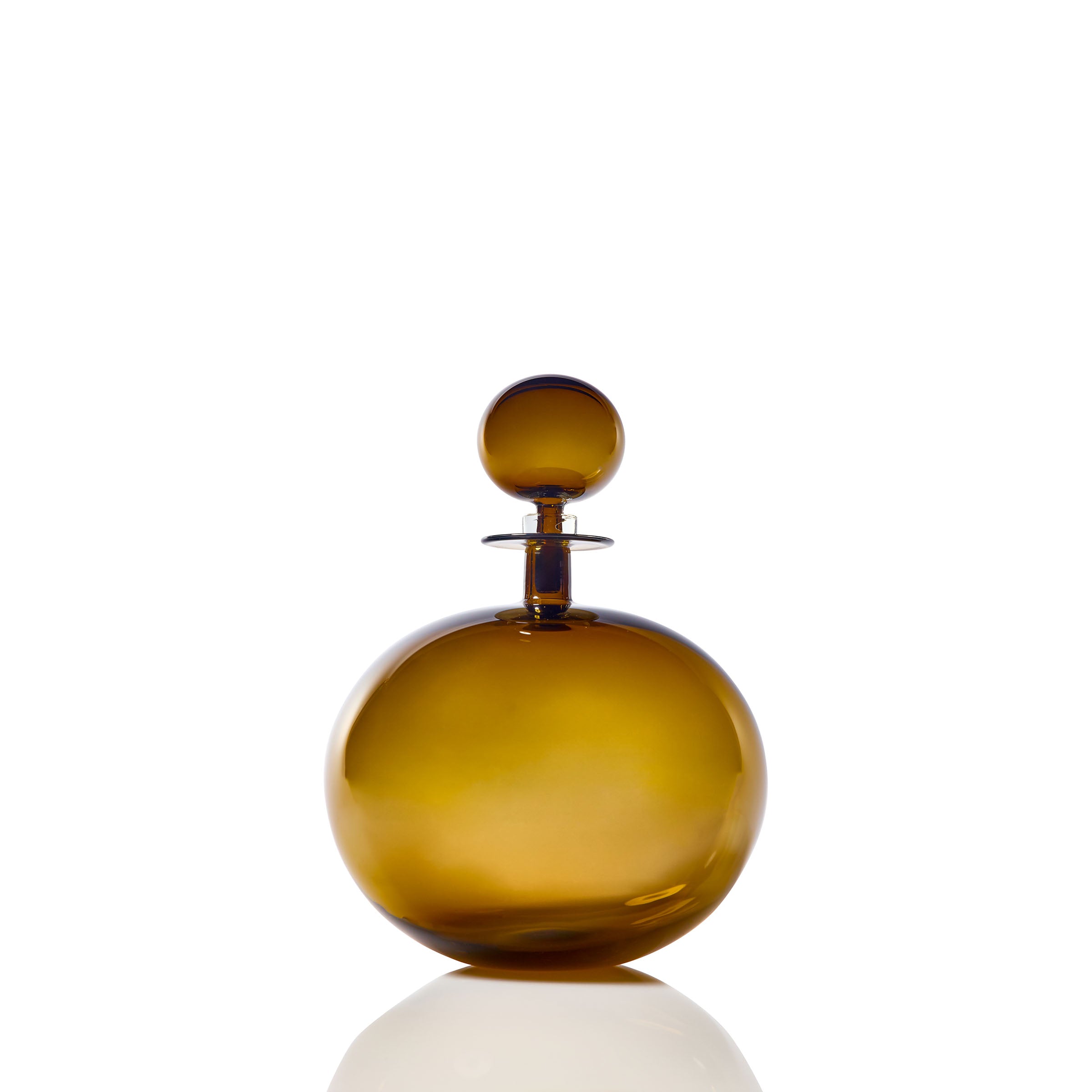 Petite Low Round Decanter - Topaz