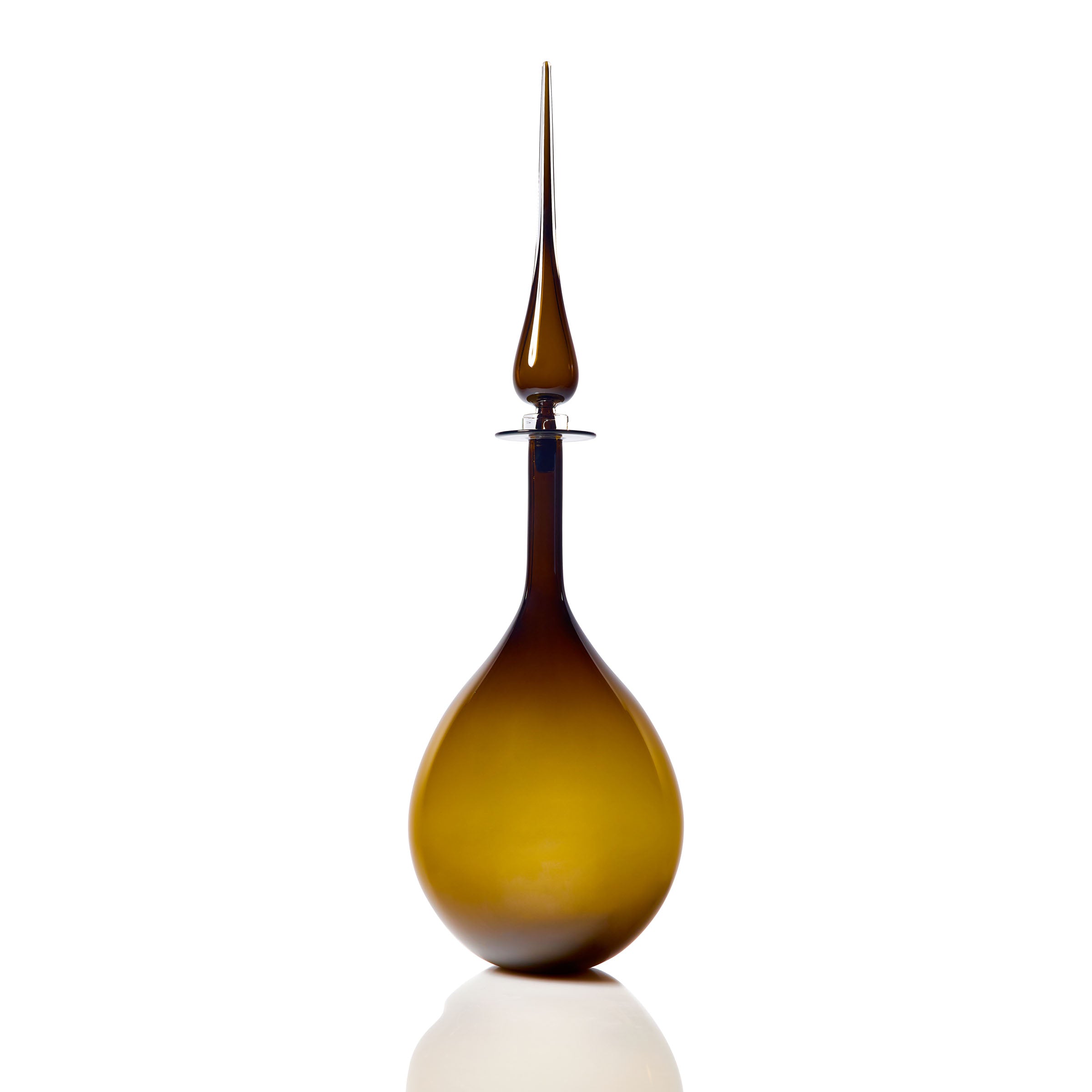 Large Tear Drop Decanter - Topaz