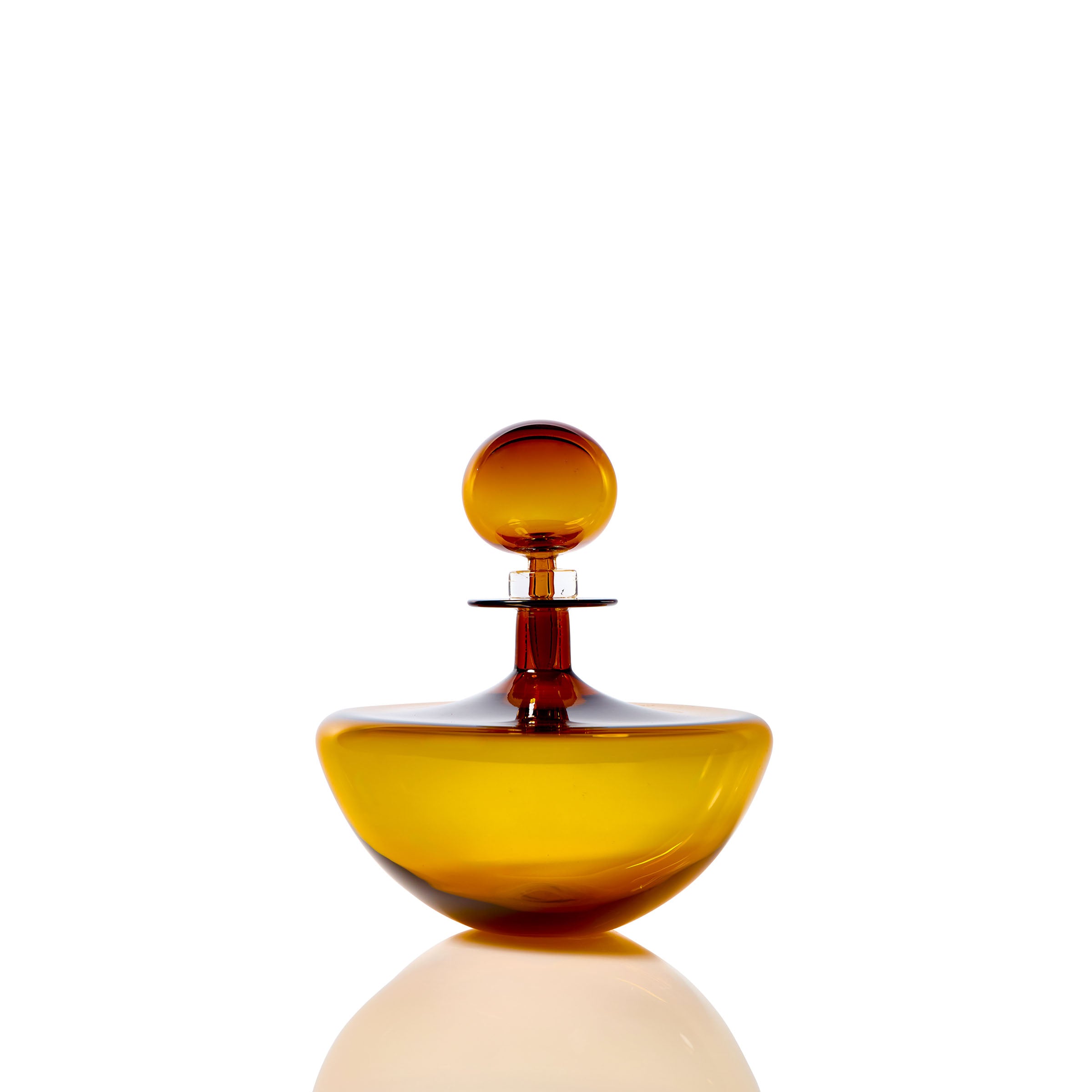 Petite Low Arc Decanter - Amber