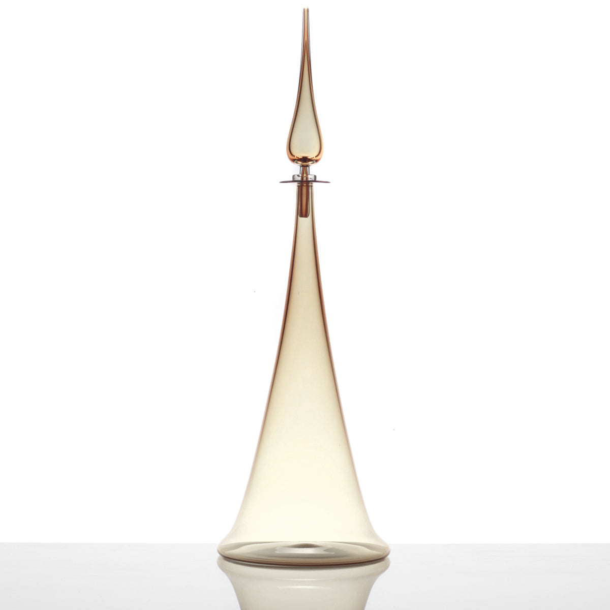 Flutted cone large decanter